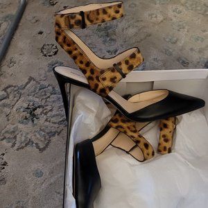 heels  so sexy    combo  black and leopard